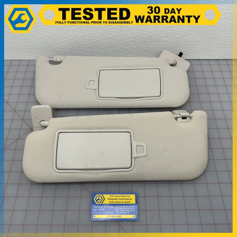 17 JAGUAR XE FRONT LEFT RIGHT SUN VISOR SET OEM