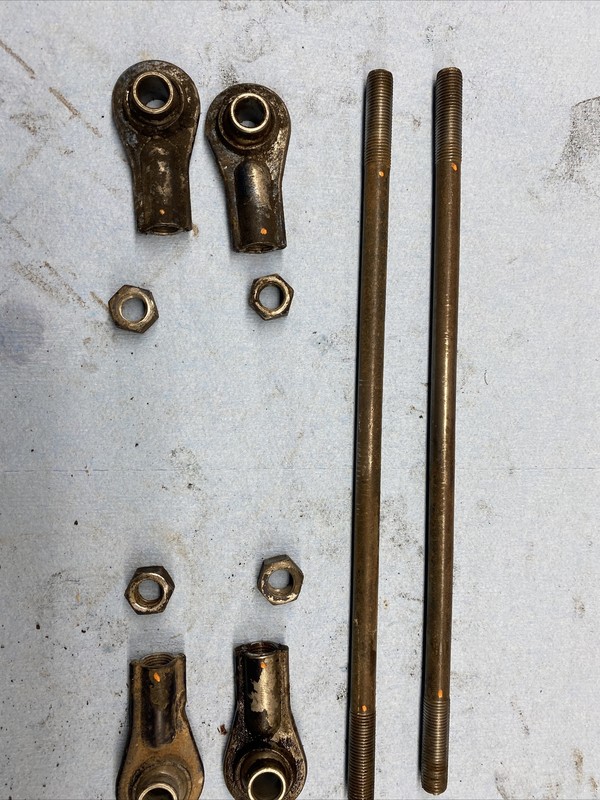 1972 - 1976 Vintage Polaris Colt 250 340￼ ￼Apallo? steering Rods Rod EndsGood.
