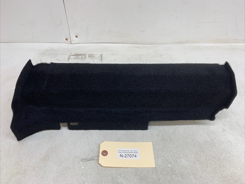 12-16 Tesla Model S TRUNK CARPET STRUT COVER TRIM LEFT1012354-00-G 27074 B115