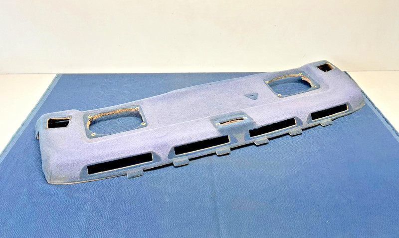 84-91 BMW E30 325 Rear Upper Deck Shelf Window Liner Trim Cover Pacific Blue OEM