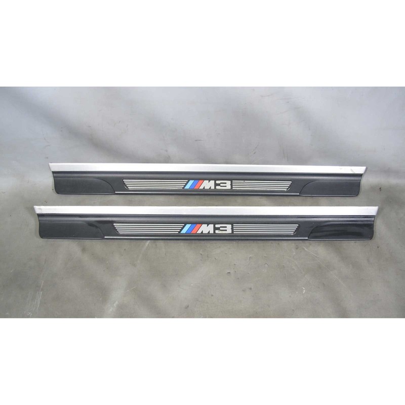 2001-2006 BMW E46 M3 ///M3 Entry Door Sill Cover Pair w Broken Tabs USED OEM