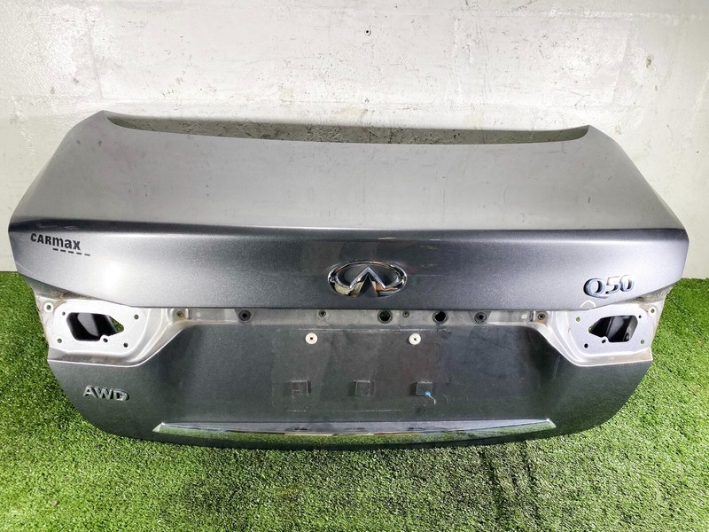 14-18 INFINITI Q50 REAR TRUNK HATCH DECK LID SHELL SKIN PANEL COVER GRAY OEM
