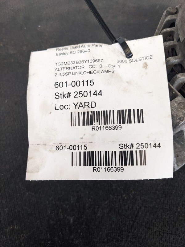 Alternator 125 Amp Opt KG7 ID 15794596 Fits 06-10 SOLSTICE 1166399