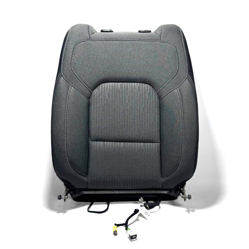 📌 2019-2024 RAM 1500 5TH GEN FRONT LEFT DRIVER SEAT UPPER BACK CUSHION GRAY OEM