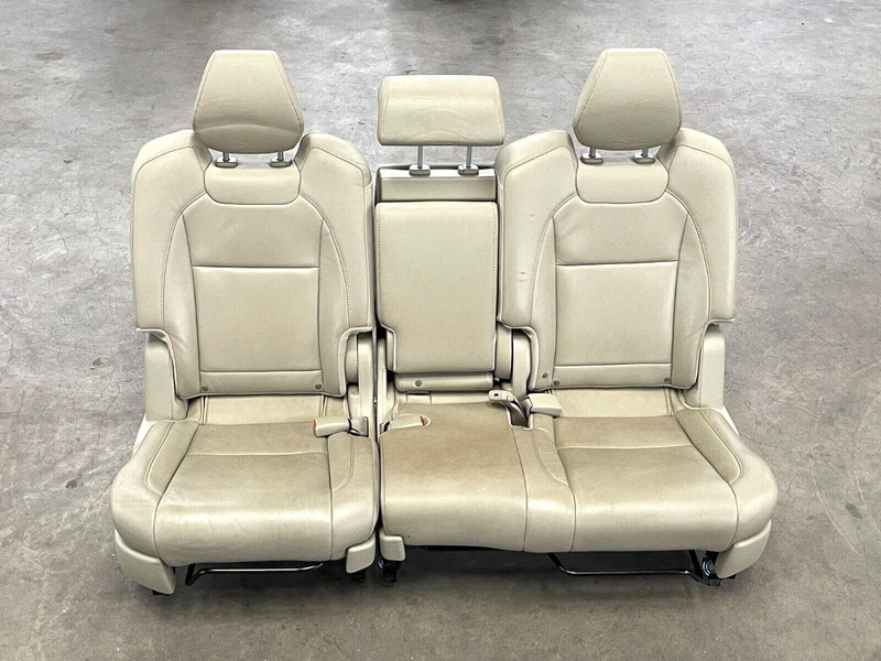 ⭐2014-2015 ACURA MDX 2ND ROW RIGHT & LEFT & CENTER SEAT LEATHER TAN OEM LOT2414