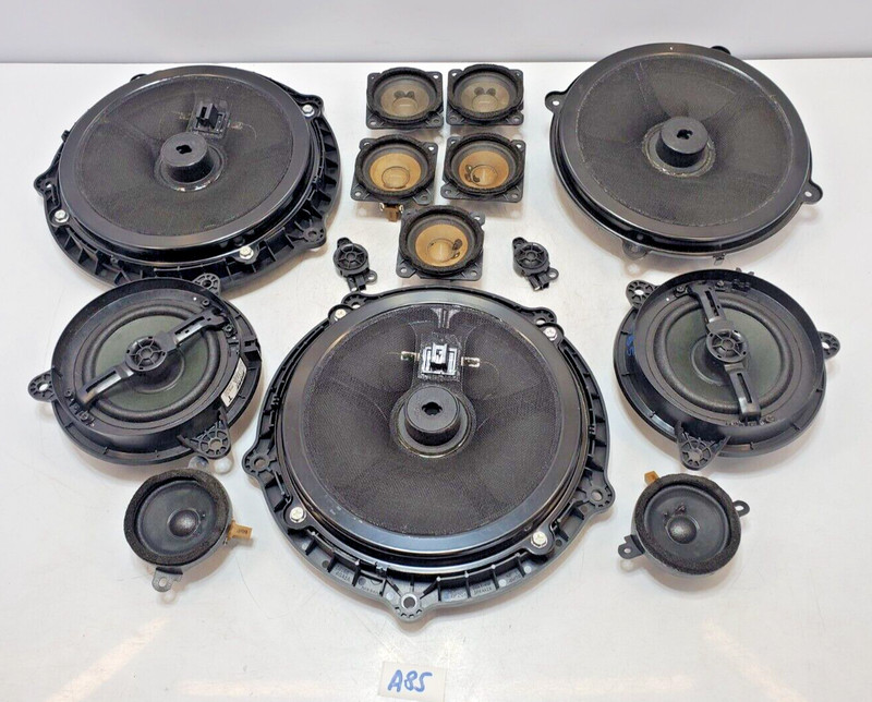 ✅14-20 OEM Infiniti Q50 Front Rear Left Right Subwoofer Tweeter Speaker Bose SET