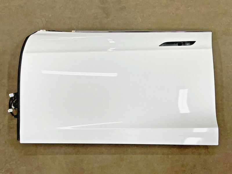 ⭐12-16 TESLA MODEL S FRONT LEFT SIDE EXTERIOR DOOR PANEL SHELL WHITE OEM LOT2428