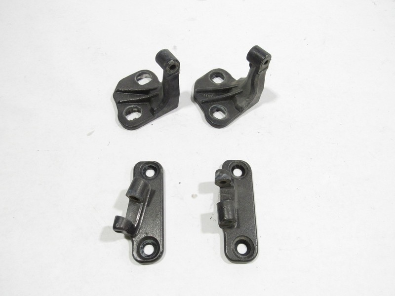 11 12 Fisker Karma 2012 Front Left Driver Door Upper Lower Hinges Set Pair |@2
