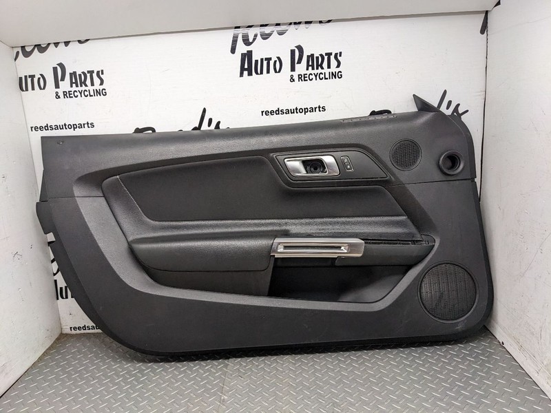 18-23 Mustang Coupe Black Driver Side Left LH Interior Door Trim Panel O 1194870