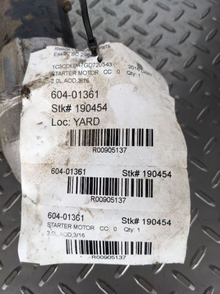 Starter Motor Engine ID ED6 Federal Fits 13-16 DART 905137