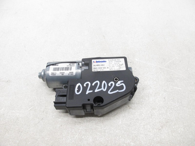 09-16 AUDI B8 A4 S4 QUATTRO SEDAN SUN MOON ROOF CONTROL MOTOR SUNROOF OEM 022025