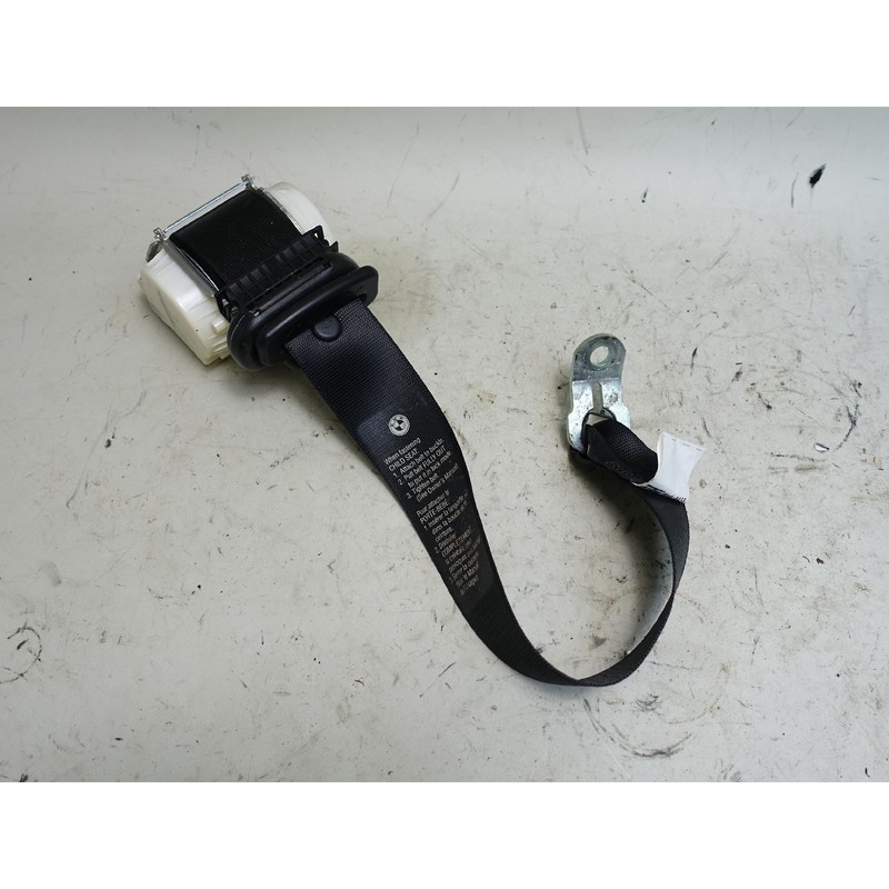 2004-2010 BMW E63 E64 6-Series Factory Rear Seat Belt Strap Upper Black OEM