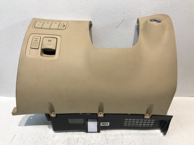 09-11 Genesis Knee Bolster Trim Left Driver Dash Lower Cover Switches Beige