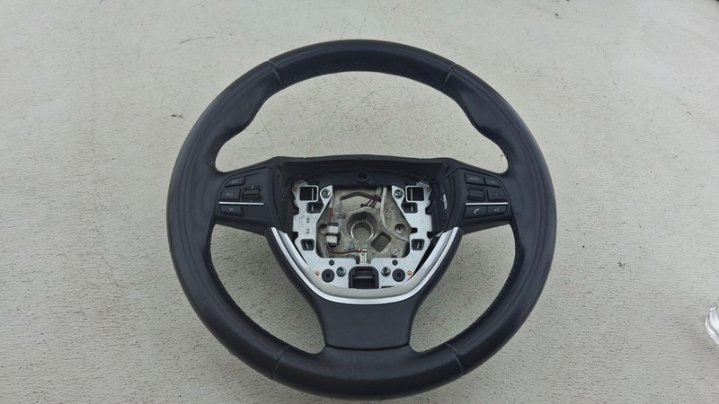 2011-2016 BMW F01 F02 F10 740i 750i 528i 535i Steering Wheel Black OEM