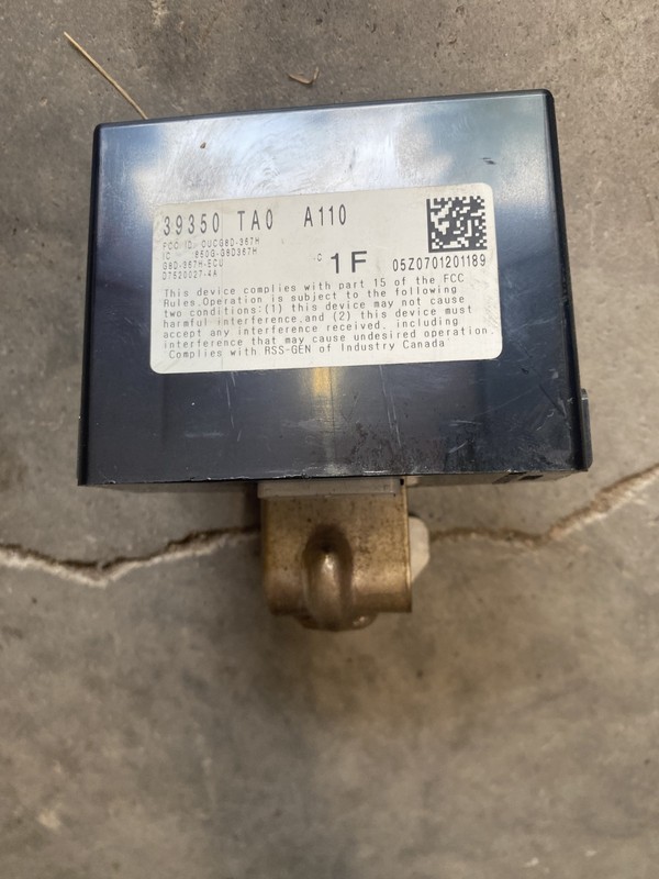 2008 Honda Accord 3.5 EXL TIRE PRESSURE MONITORING 39350-TA0-A110 OEM