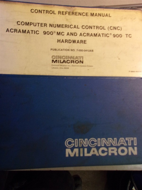 Cincinnati Milacron Control Reference Manual Acramatic 900 MC TC 7-000-0412AB