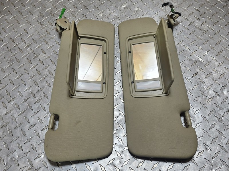 2010 2011 Honda CRV Sun Visor SET LH RH Oem Beige Tested Oem