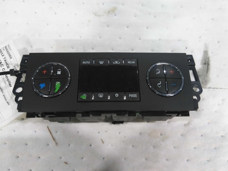 Chevrolet Tahoe 2012 126K mi. Front Temperature Control 20921712 0916