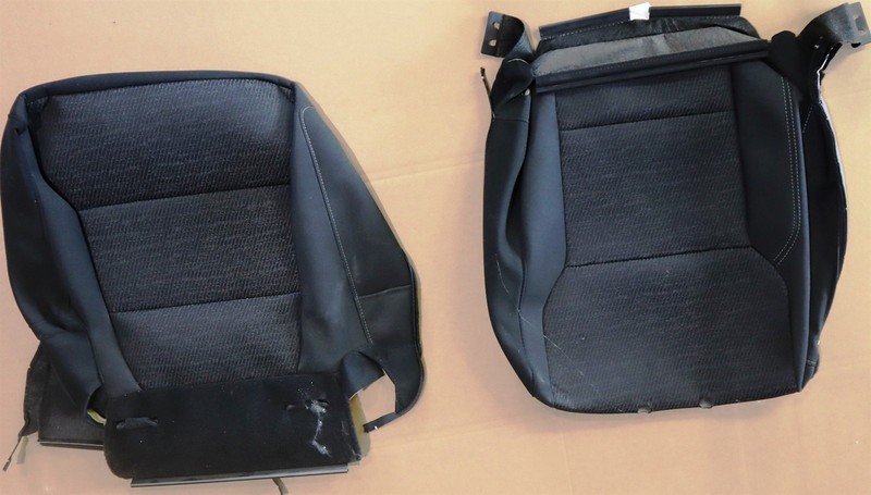 21-22 Ford F150 XLT Crew Cab Rear Seat Cover Cloth Black NTO OEM Factory