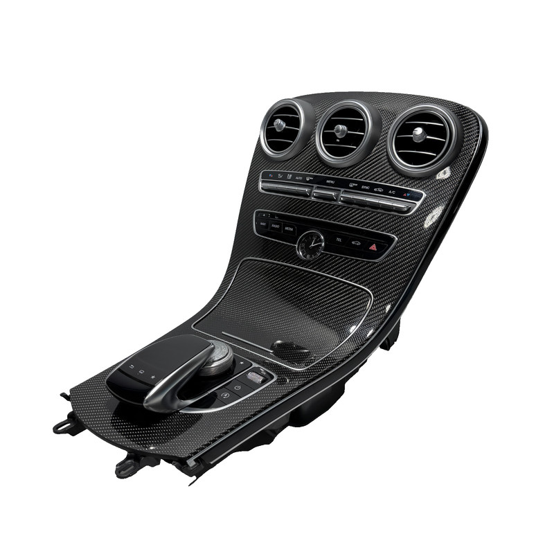 📌 2014-2016 MERCEDES W205 C300 C450 AMG CENTER CONSOLE CARBON FIBER TRIM OEM