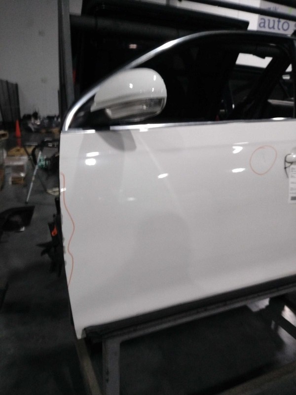 2009 Volkswagen Jetta Left Door White Used with Dents & Paint Chips 173312