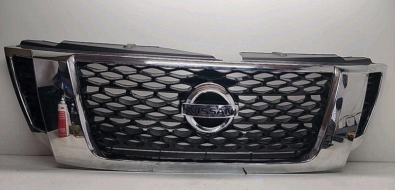 2017-2020 Nissan Armada Chrome Front Bumper Grille With Camera OEM | 623105ZW0A
