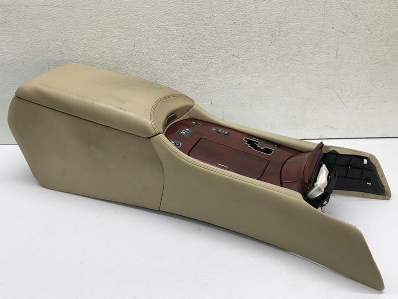 2007 Lexus LS460 Center Console Front Lower Cup holder W/ Arm Rest Beige