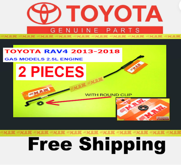 13 14 15 16 17 18 TOYOTA RAV-4 for HOOD ROD PROP ARM w ROUND GROMET HOLE CLIP 2p