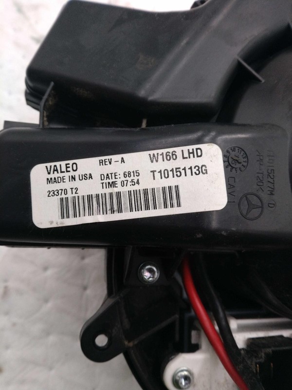 Used HVAC Blower Motor fits: 2015 Mercedes-benz Mercedes ml-class 166 Type ML250