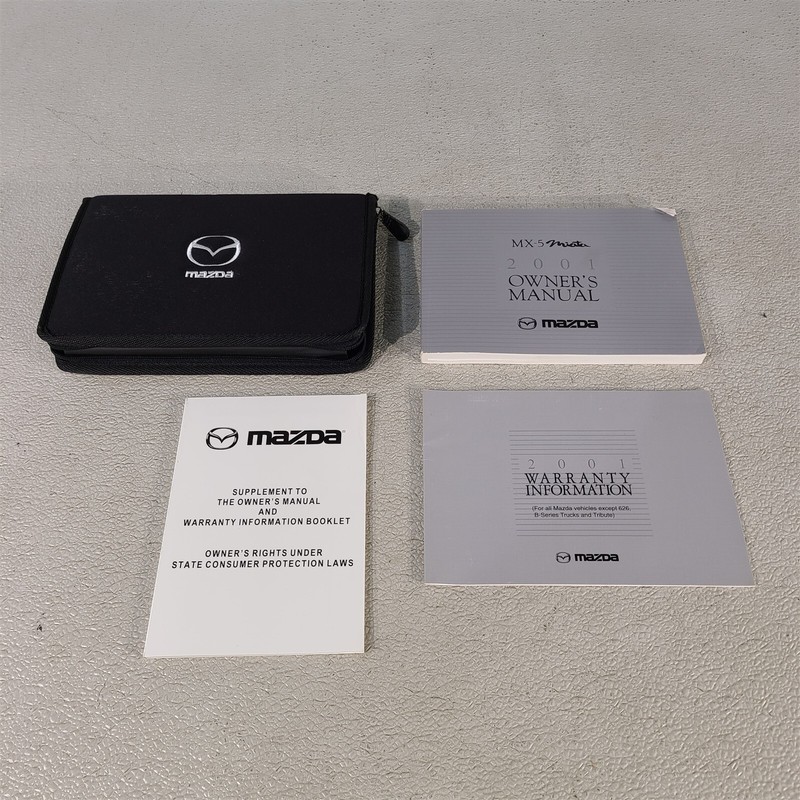 2001 Miata MX-5 Owners Manual Set Aa7472