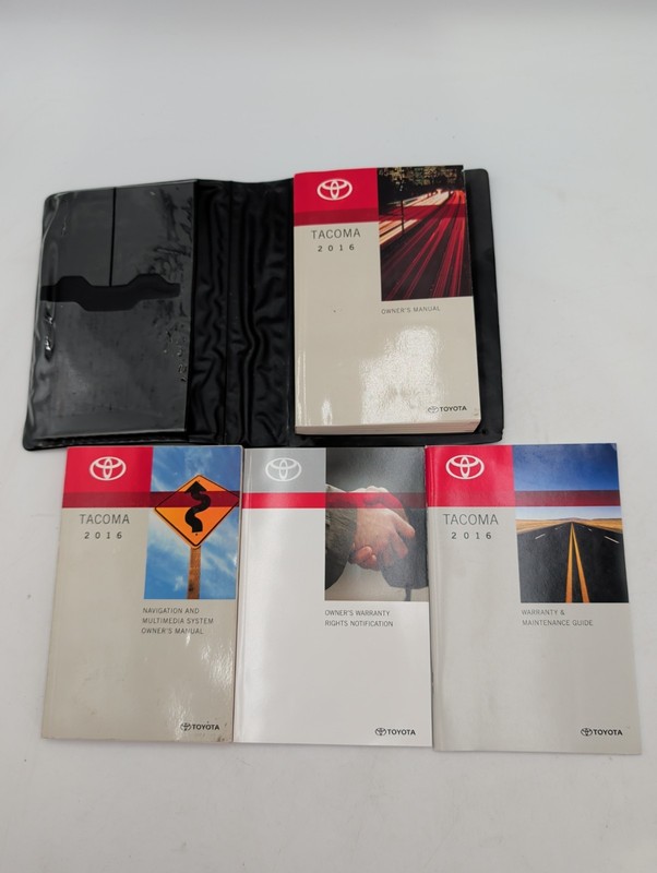 2016 Toyota Tacoma Owners Manual Set With CaseFree Shipping Set