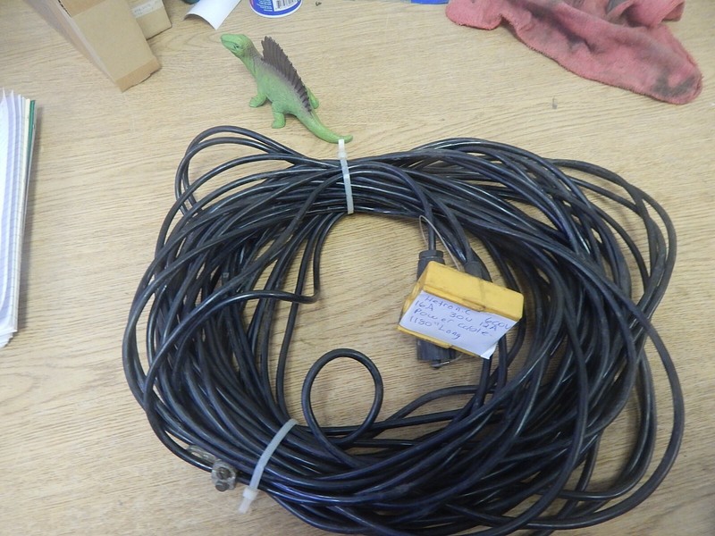 Hetronic 600VAC 16A 30V 12A Power Cable 1180" long *FREE SHIPPING*