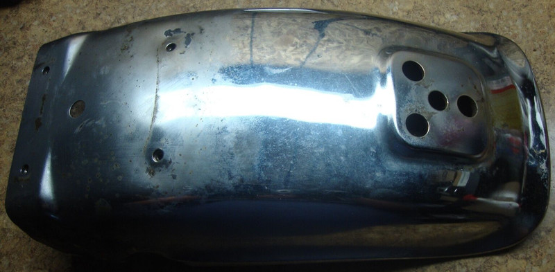 1981 Kawasaki KZ750 KZ 750 H KZ750H Rear Chrome Fender Panel Cover Wheel Well