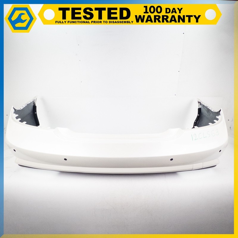 12-14 MERCEDES-BENZ CLS63 AMG SPORT REAR BUMPER COVER DIAMOND WHITE OEM