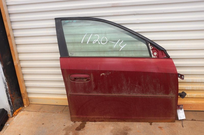 2003-2007 CADILLAC CTS FRONT RIGHT PASSENGER SIDE DOOR SHELL RED W/ GLASS OEM