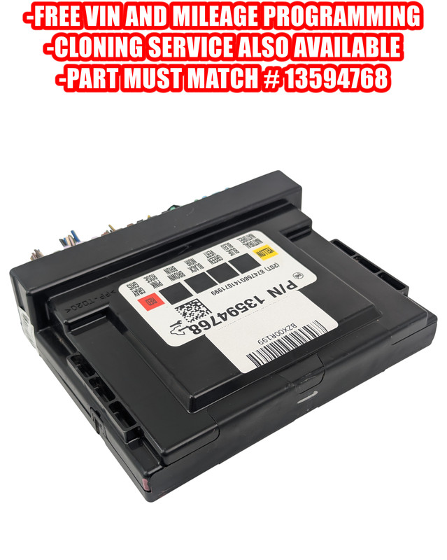 GM Body Control Module 13594768 "Programmed (Cloned) to your VIN" BCM