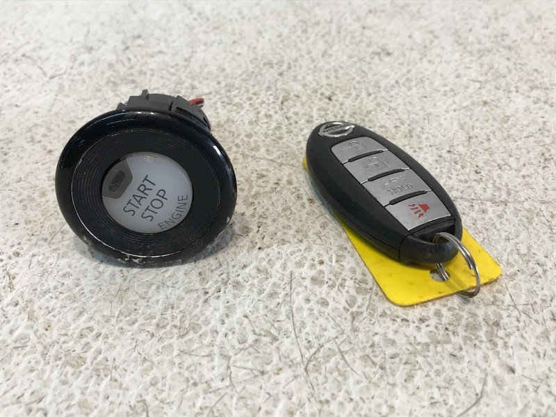 2013-2015 NISSAN Altima START STOP ENGINE IGNITION BUTTON W/ FOB REMOTE KEY OEM