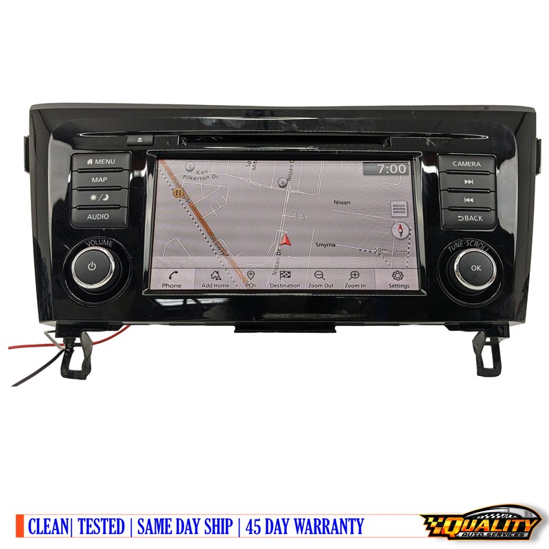 17 18 19 Nissan Rogue RADIO GPS Navigation Touch-Screen AM-FM XM Receiver OEM