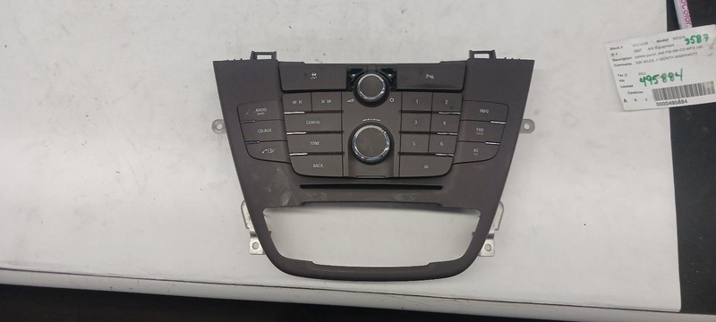 11-'12 BUICK REGAL radio control panel OEM