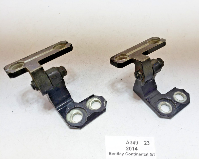 ✅ 12-17 OEM Bentley Continental GT Coupe Front Left Driver Door Hinge Black SET