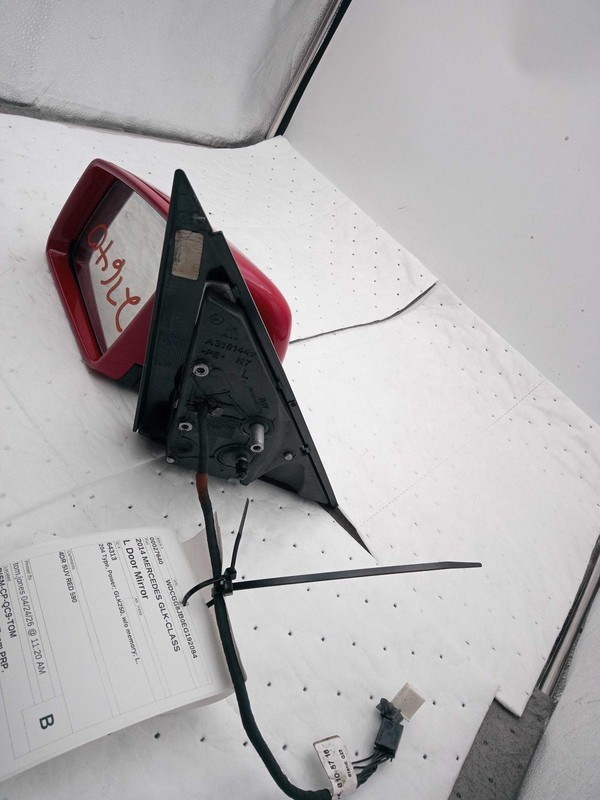 2014 Mercedes GLK-Class Left Door Mirror Assembly Red OEM 282710 105K Miles