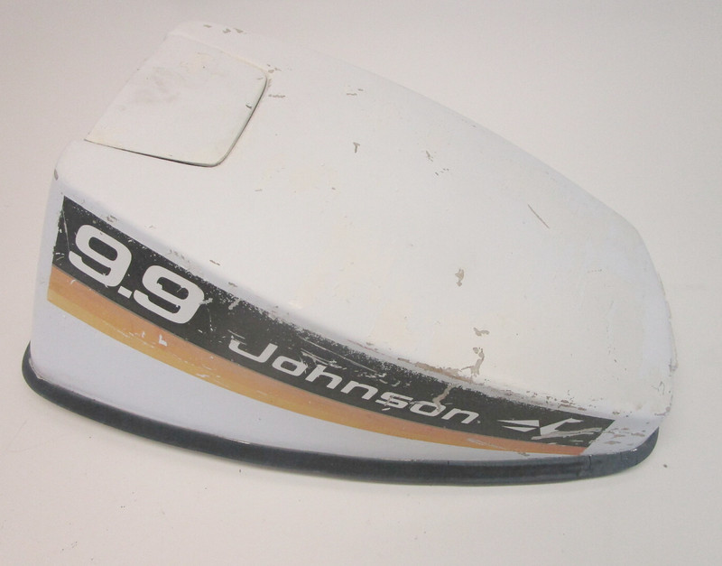 0386089 Evinrude Johnson 9.9 10 15 HP Outboard Top Cowl Motor Cover Cowling 1974