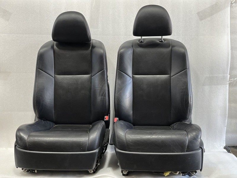 2010 2011 LEXUS LS460 DRIVER PASSENGER FRONT SEATS HEATED AND COOLED BLACK LA22