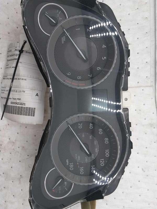 2017 INFINITI Q70 Speedometer Gauge OEM White 3.7L 82K Miles NJ25-26353-671057