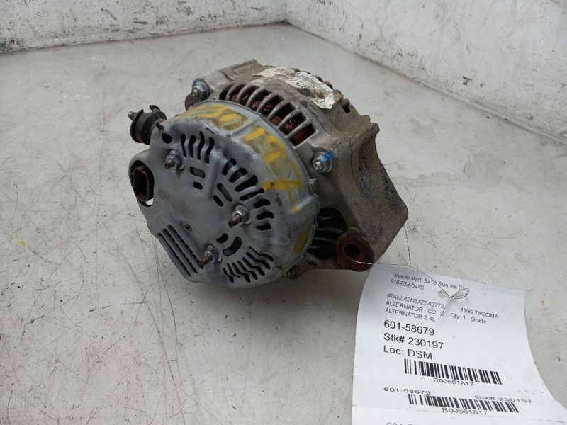 97 98 99 TOYOTA TACOMA 2.4L ALTERNATOR 3RZFE ENGINE 70 AMP