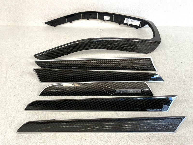⭐ 2009-2012 AUDI S4 CARBON FIBER INTERIOR TRIM MOLDING SET OF 6 OEM LOT2369