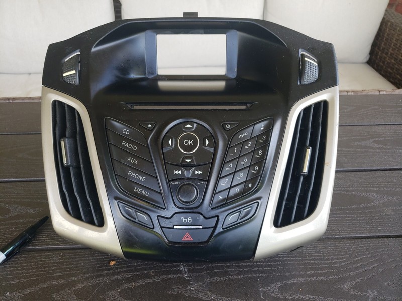 2012 2013 FORD FOCUS AM/FM RADIO PHONE MULTIMEDIA CONTROL PANEL CM5T18K811KC OEM