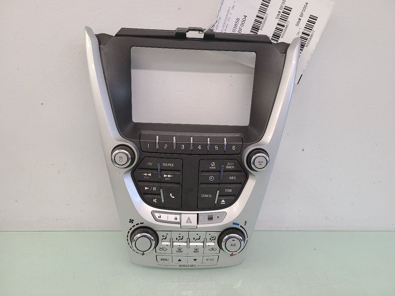 Audio Equipment Radio Control Panel AC Opt C67 Fits 12-15 EQUINOX 589817