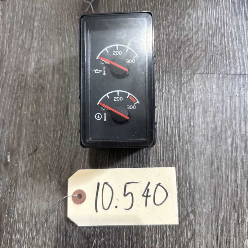VOLVO VNL TRUCK DASH GAUGE WATER AND OIL TEMPERATURE METER 20896760-P01
