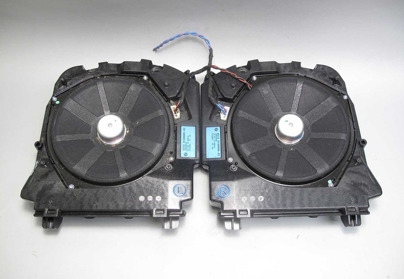 2011-2014 BMW 5-Series 6-Series Factory Standard Floor Subwoofer Speaker Pair OE